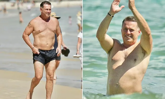 Karl Stefanovic Displays Weight Loss Progress at Noosa Beach
